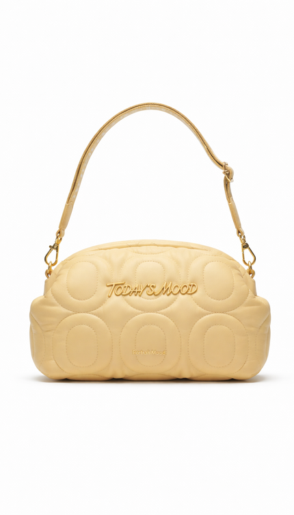 The P|M Aura Quilted Baguette - Buttercream Today's Mood Edition