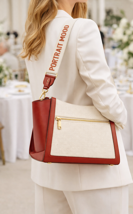 P|M SCANDAL Shoulder Bag - Cherry & Cream Sport Edition