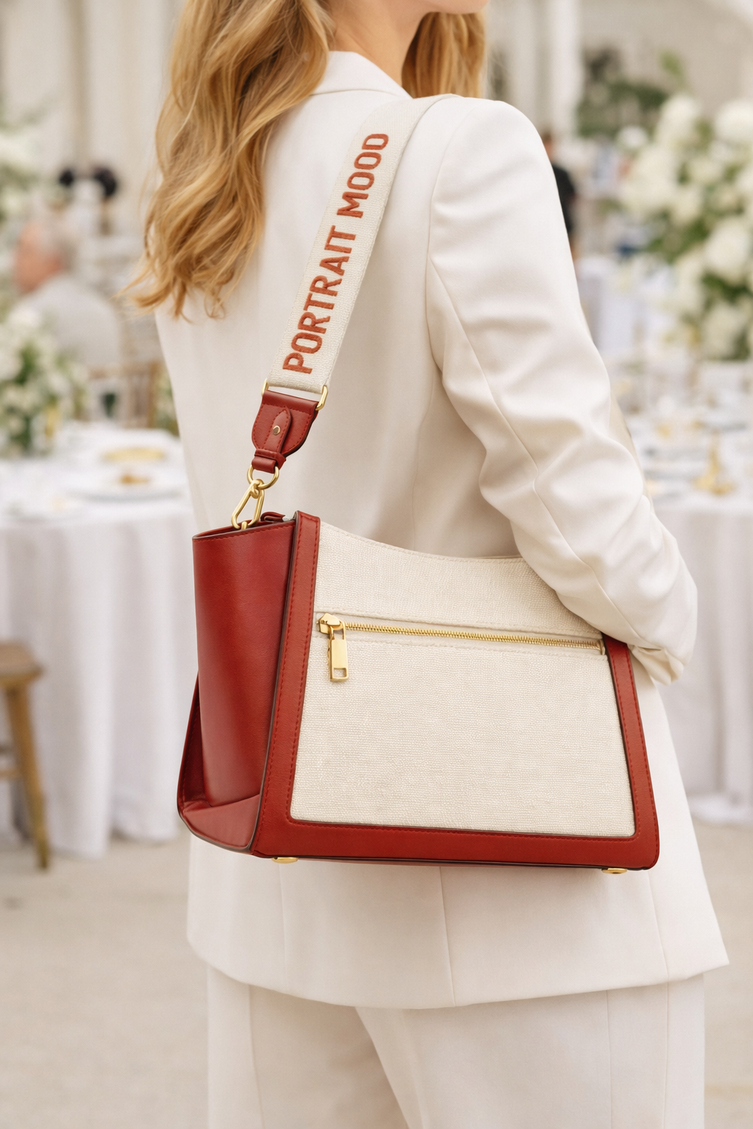 P|M SCANDAL Shoulder Bag - Cherry & Cream Sport Edition