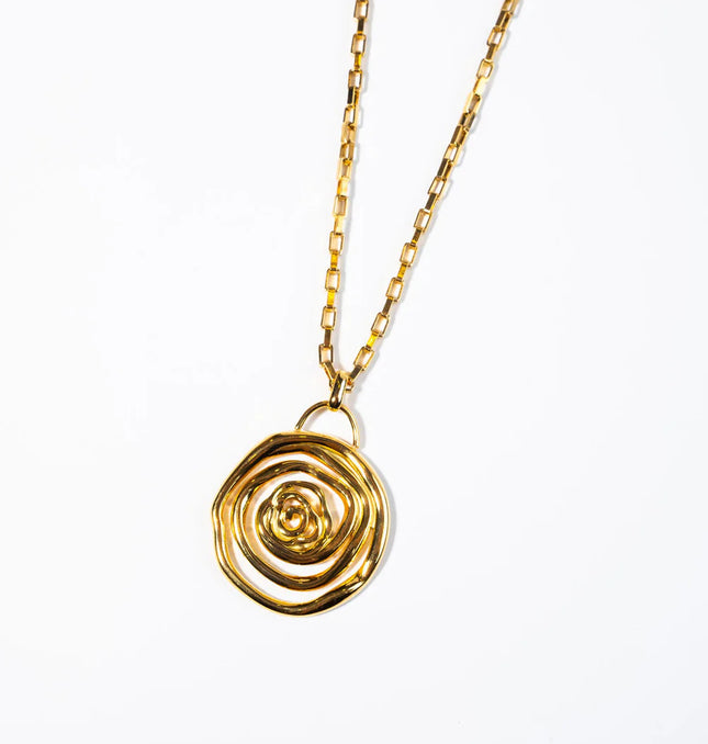 SPIRAL EMBRACE LUXE SET In Solid Non-Tarnish Stainless Steel With 18K Gold-Plate