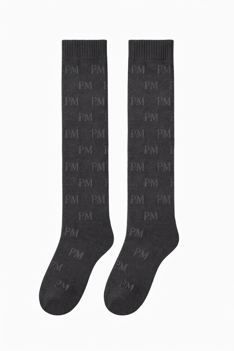 The PM Monogram Jacquard Knit High Sock
