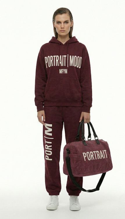 PORTRAIT MOOD Burgundy Hooded Set — MFYM Edition