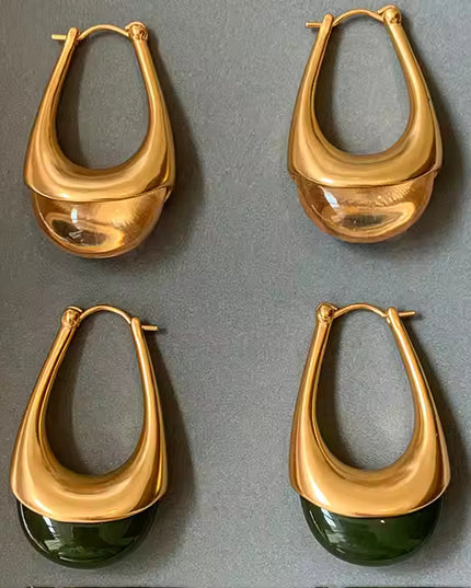 Exclusive: Custom Drop Earrings with Resin Detail