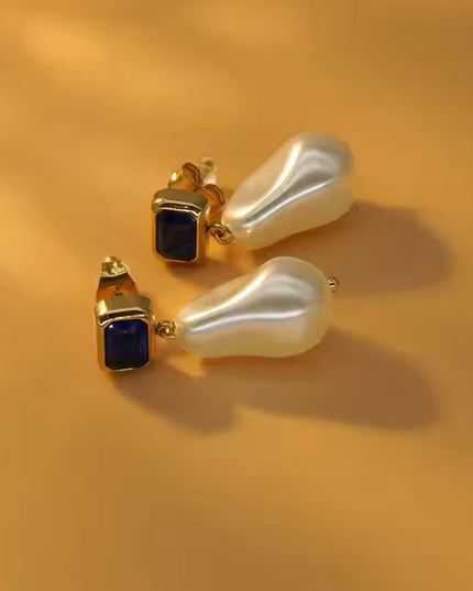 Ocean Aura Drop Earrings