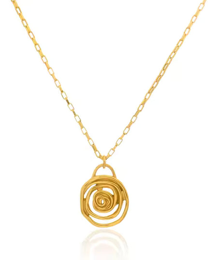 SPIRAL EMBRACE LUXE SET In Solid Non-Tarnish Stainless Steel With 18K Gold-Plate