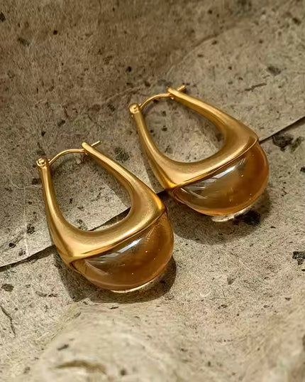 Exclusive: Custom Drop Earrings with Resin Detail