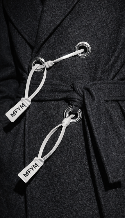 The P|M LOCKDOWN Industrial Wool Coat - Charcoal Edition