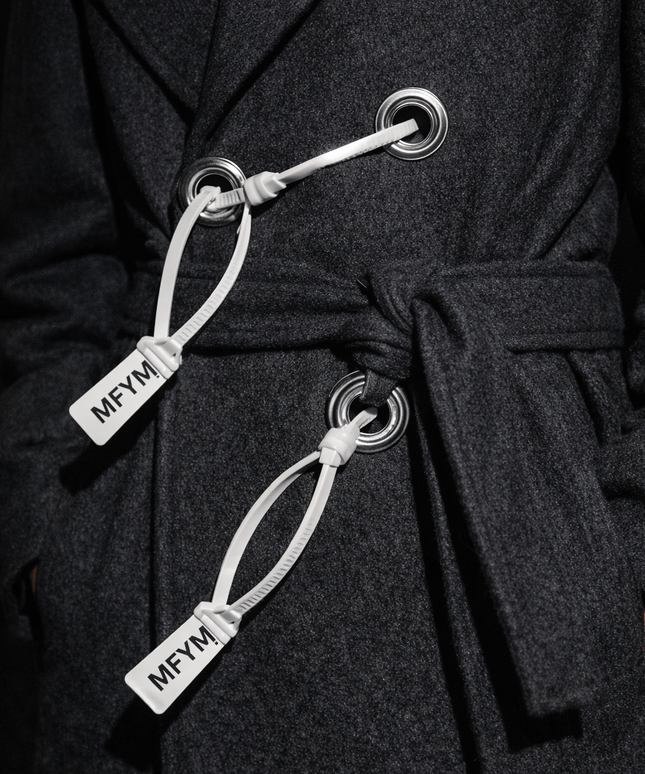 The P|M LOCKDOWN Industrial Wool Coat - Charcoal Edition