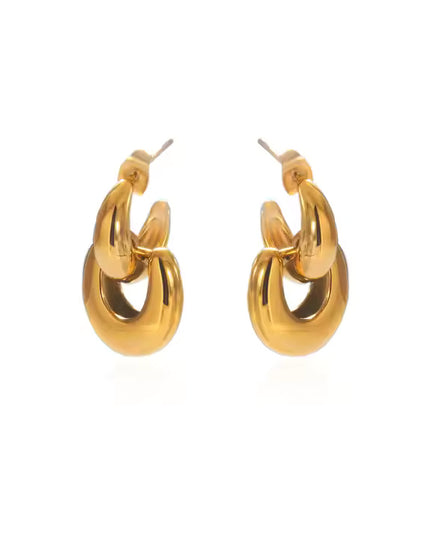 KNOTTED GRACE EARRINGS - Elegant & Gorgeous Design In Solid Non-Tarnish Stainless Steel With 18K Gold-Plate