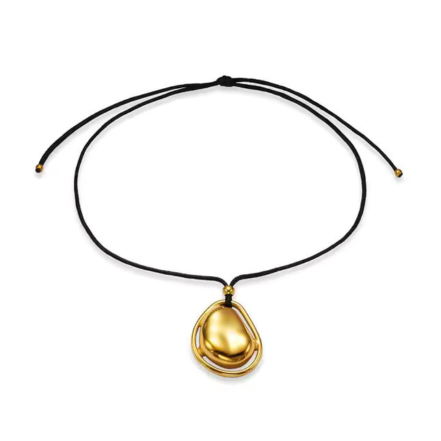 LUNAR ESSENCE PENDANT - NECKLACE In Solid Non-Tarnish Stainless Steel With 18K Gold-Plate