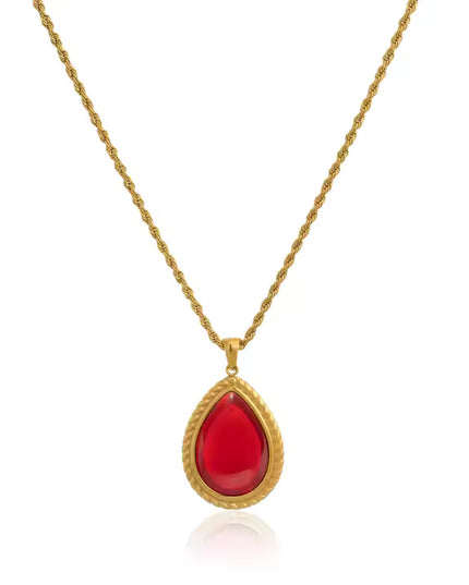 THE SCARLET LOVE NECKLACE - LUXURY JEWELRY in Solid Stainless Steel with 18K Gold Plate