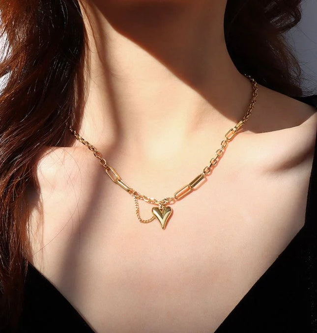 The Bold Heart Chain Necklace