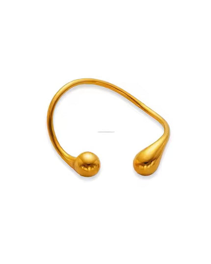 AURA FLOW CUFF WITH 18K GOLD PLATE