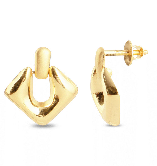 Crystal Dew Earrings – A Drop of Glam, A Splash of Bold In Solid Non-Tarnish Stainless Steel With 18K Gold-Plate