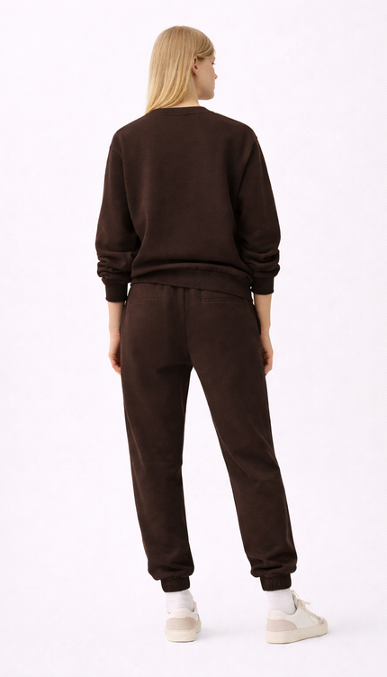 The PM Espresso Monogram Crew