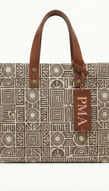 The Maison Signature Tote – PMA Heritage Pattern