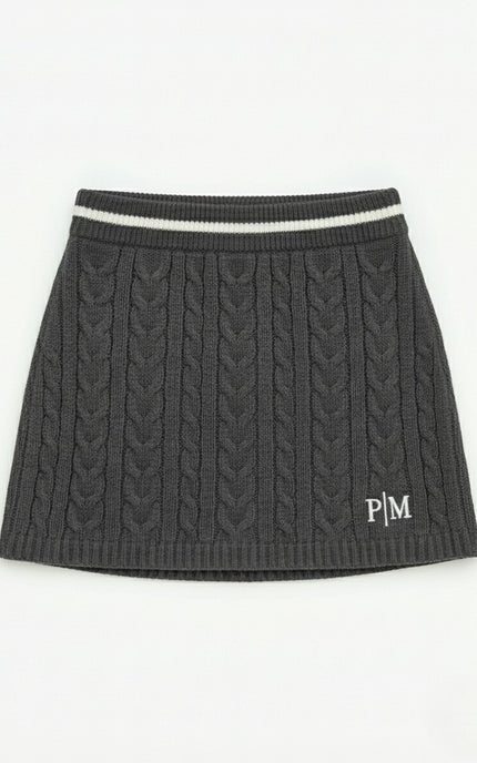 The PM Heritage Cable Knit Skirt