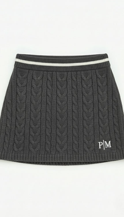 The PM Heritage Cable Knit Skirt