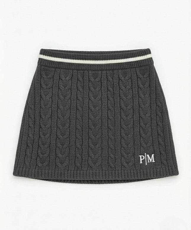 The PM Heritage Cable Knit Skirt