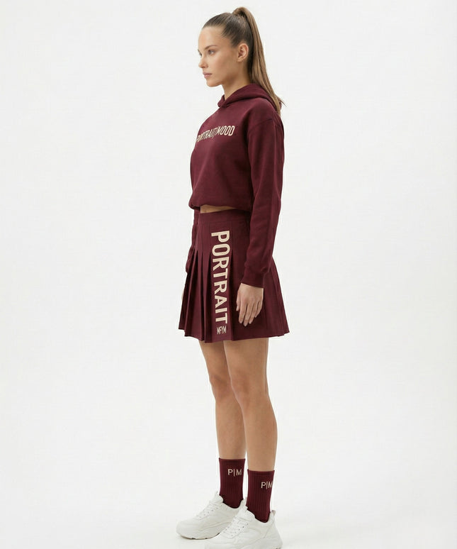 THE BORDEAUX MOOD PLEATED SET