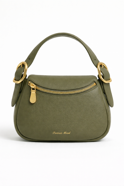 The P M Contour Saddle Bag Olive Edition