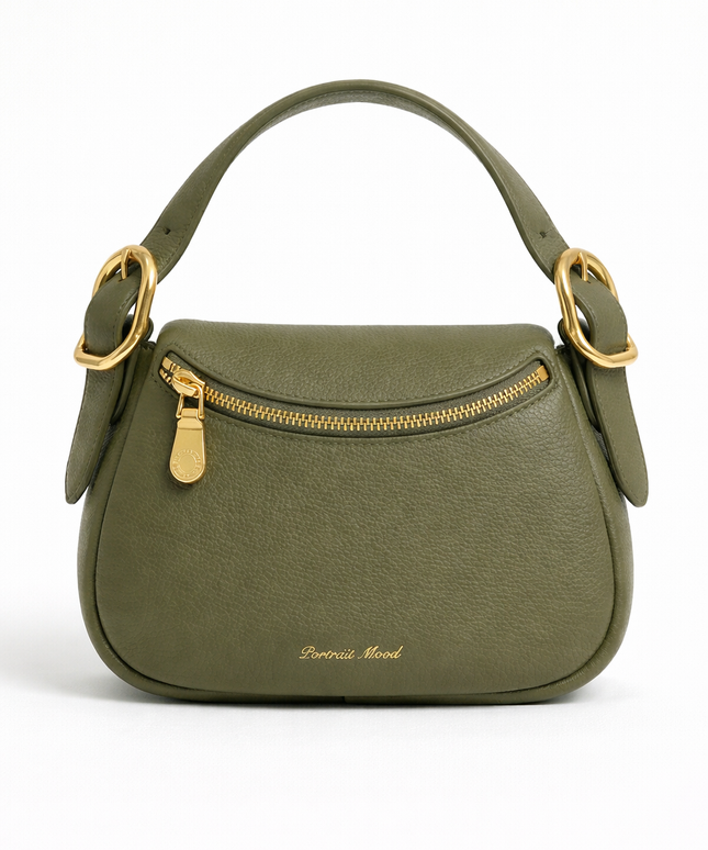 The P M Contour Saddle Bag Olive Edition