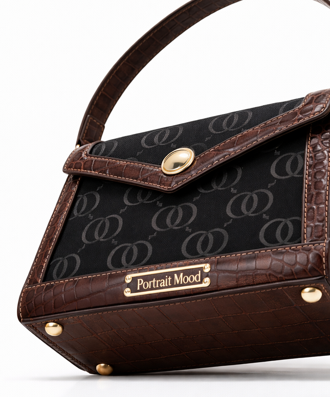 The P|M Sovereign Envelope Shoulder Bag - Sable & Espresso Edition
