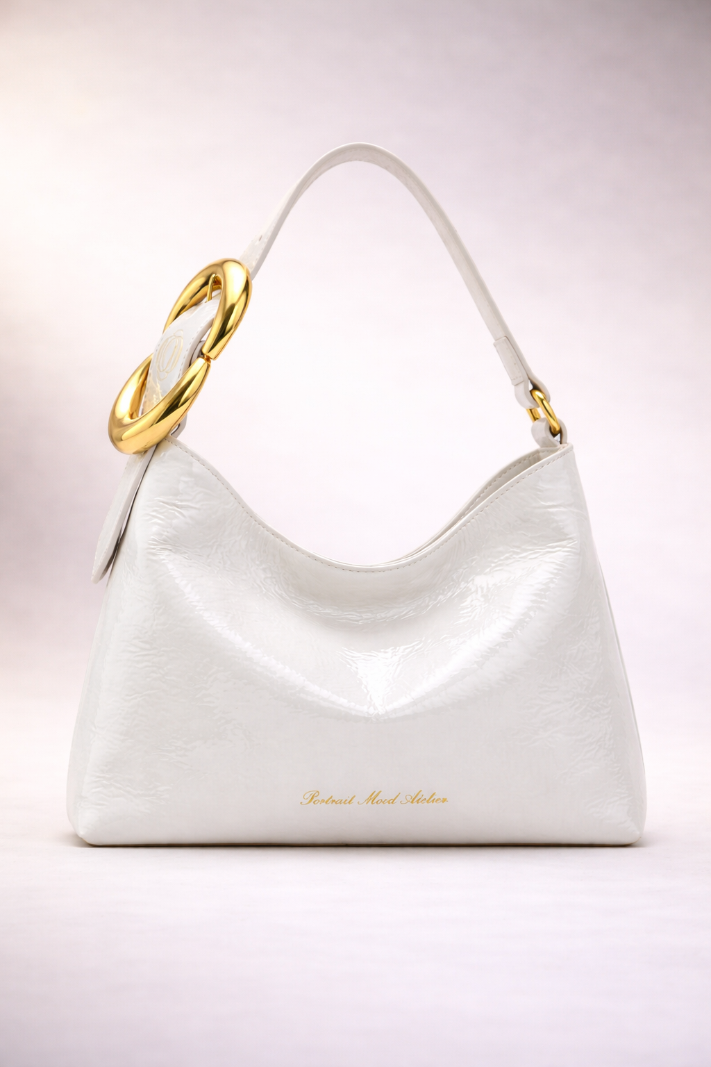 P|M Lumière Shoulder Bag — Blanc Éther