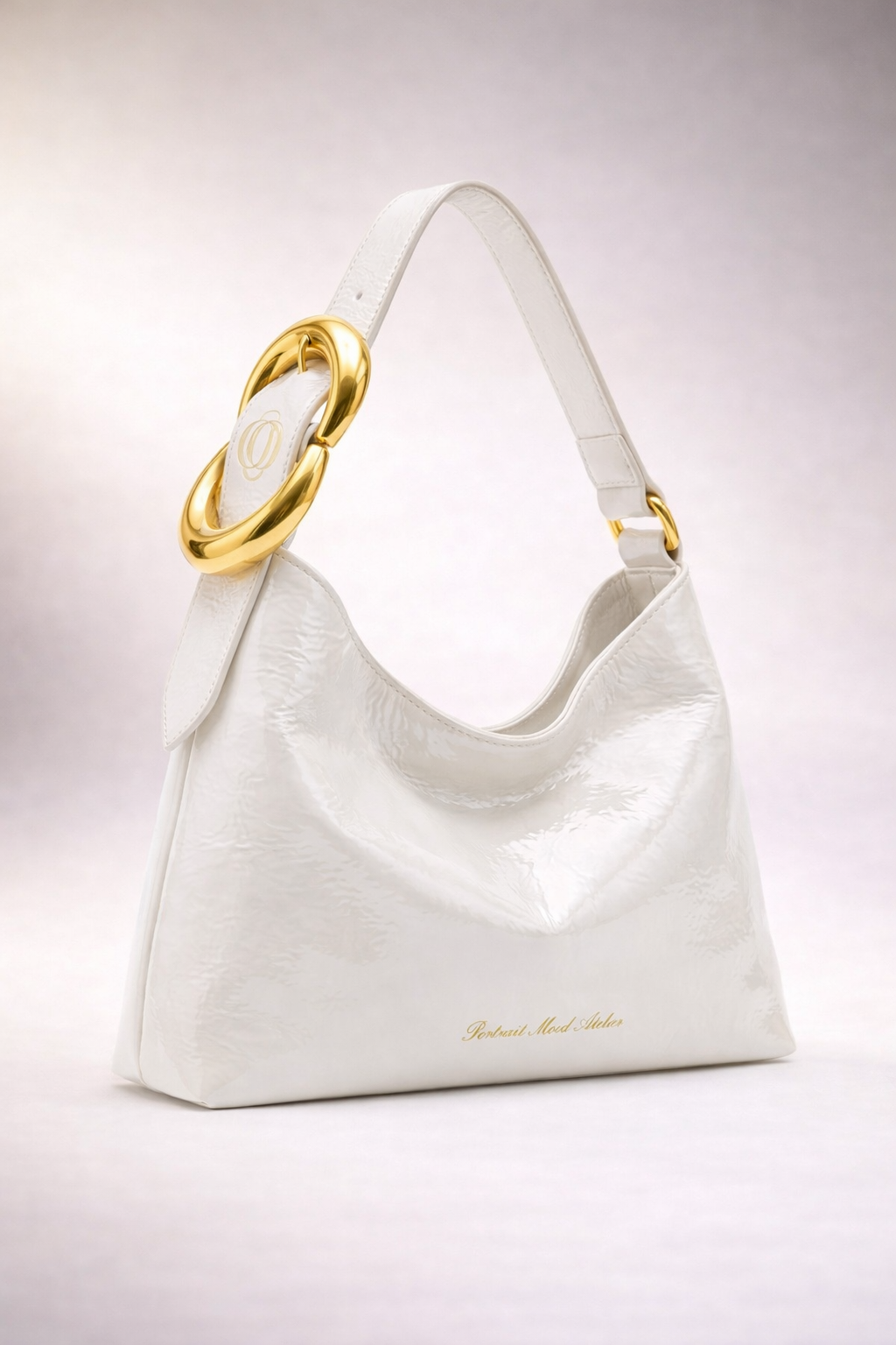 P|M Lumière Shoulder Bag — Blanc Éther