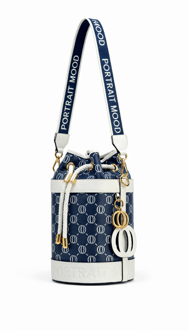 The P|M Regatta Cylinder Bucket - Navy & Blanc Edition