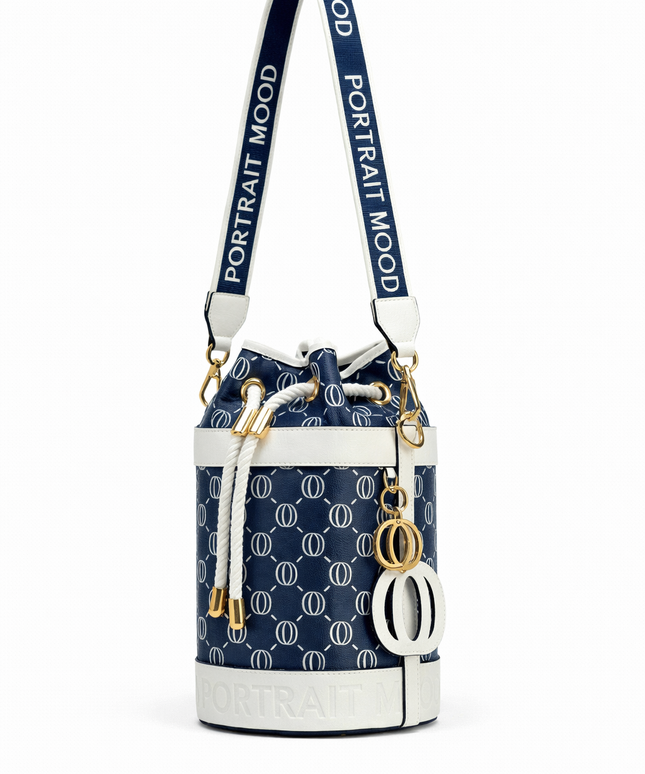 The P|M Regatta Cylinder Bucket - Navy & Blanc Edition