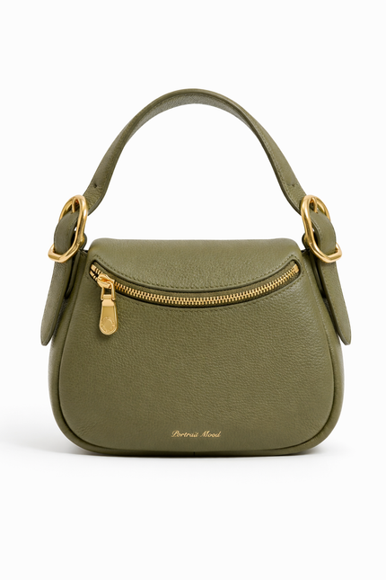 The P M Contour Saddle Bag Olive Edition