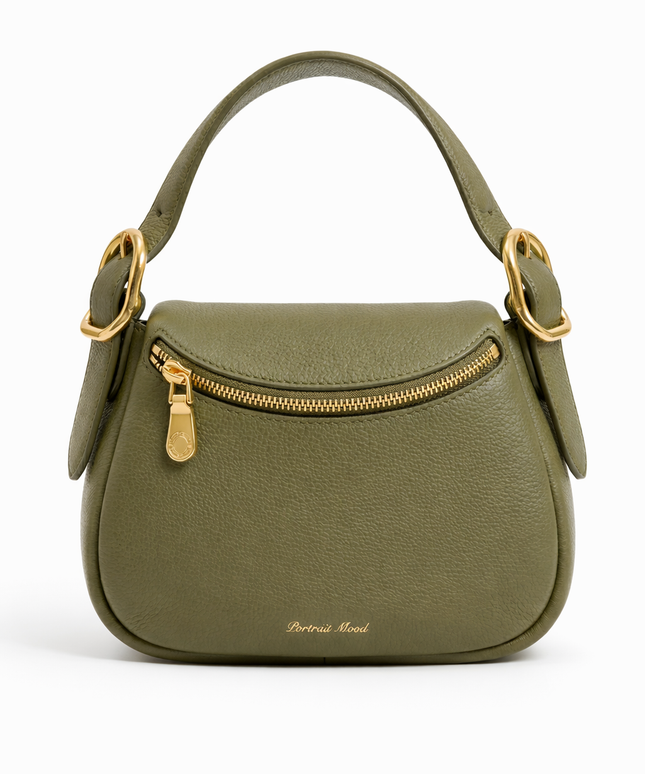 The P M Contour Saddle Bag Olive Edition