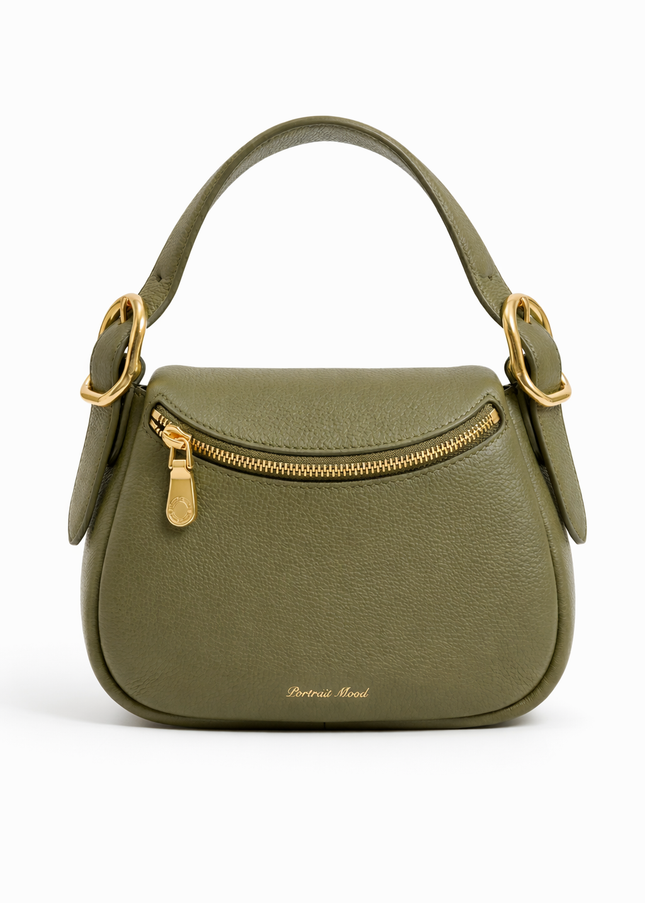 The P M Contour Saddle Bag Olive Edition