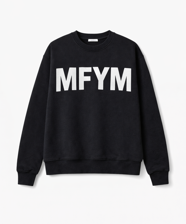 The P|M MFYM Statement Crewneck - Noir Edition