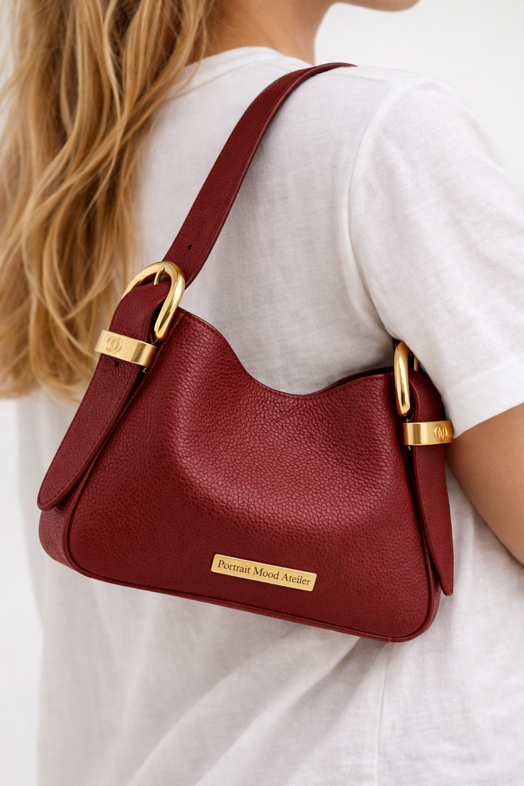 P|M Caprice Shoulder Bag — Rouge Éternel