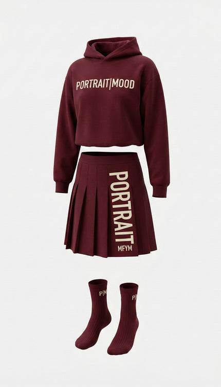 THE BORDEAUX MOOD PLEATED SET