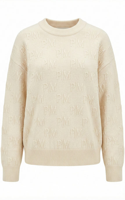 PM Monogram Knit — Beige