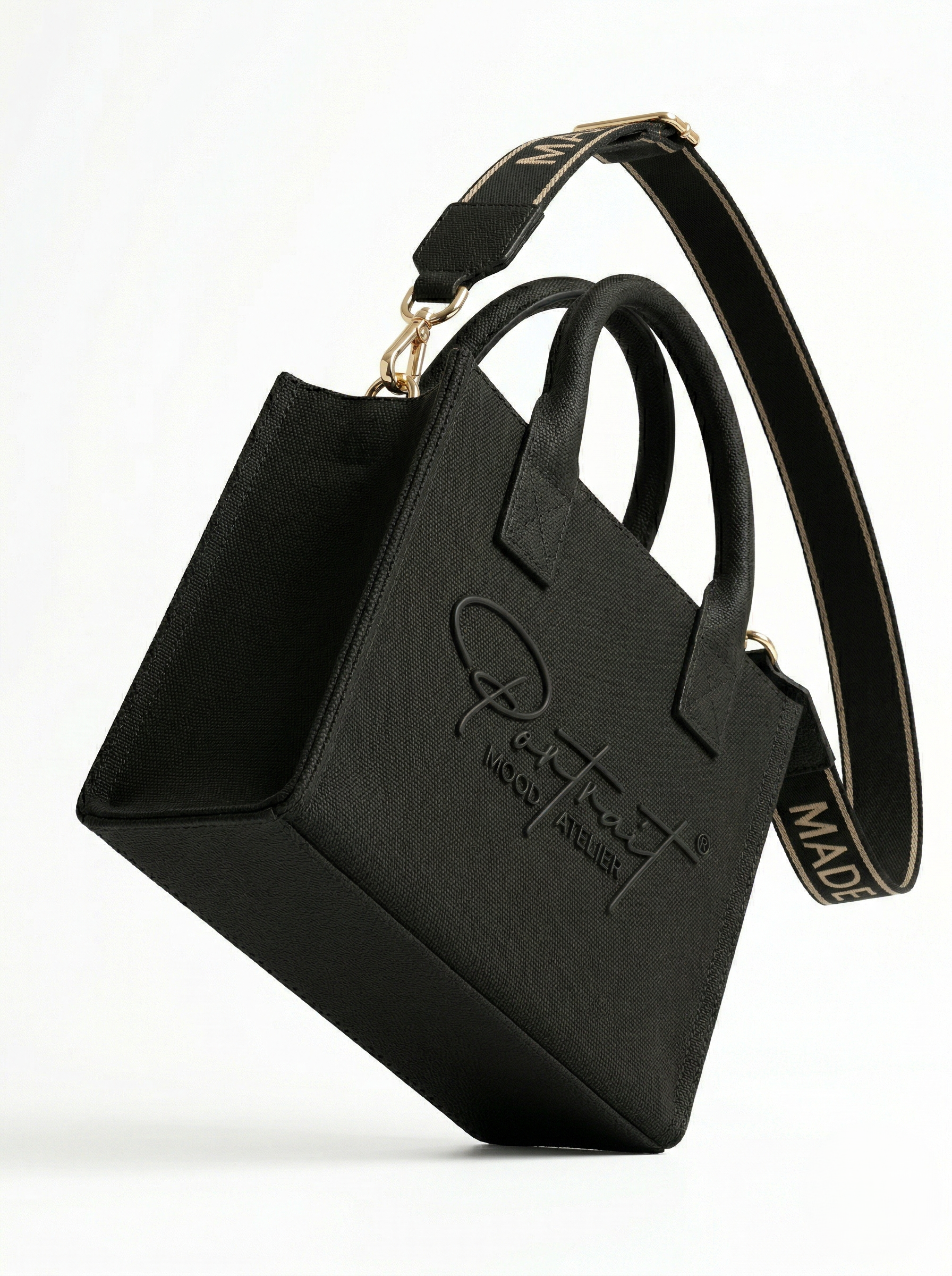 THE ÉGÉRIE No. 2 — CANVAS MINI ICON (NOIR TONAL)