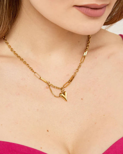 The Bold Heart Chain Necklace