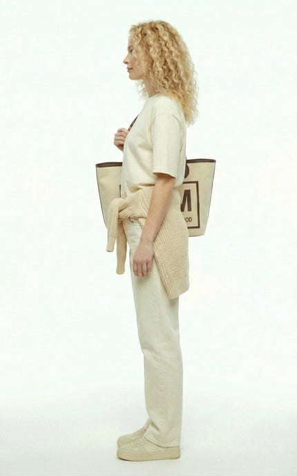 P|M Signature Framed Canvas Tote