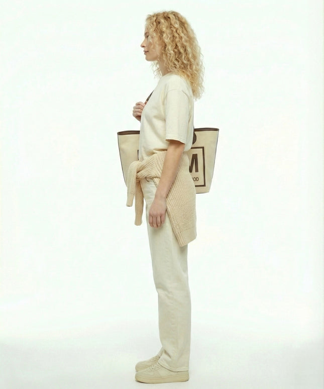 P|M Signature Framed Canvas Tote