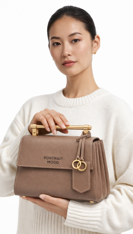 The P|M Axis Tri-Fold Satchel - Truffle Edition