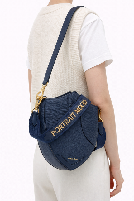 The P M Sovereign Shield Convertible Bag - Navy Edition