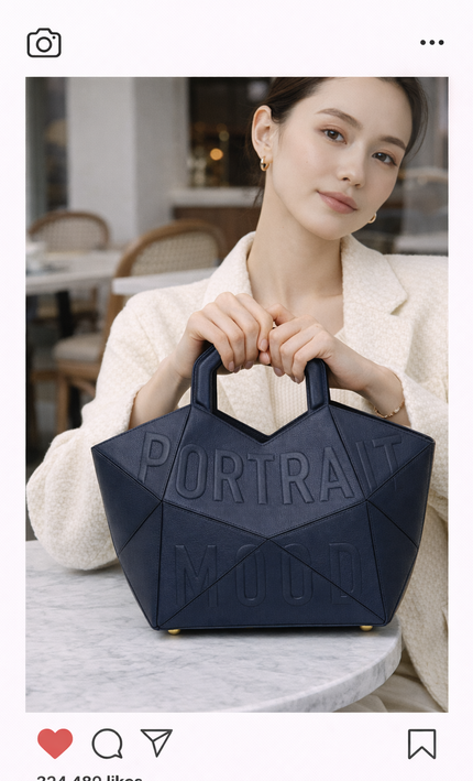 Gemini said The P M Architect Geometric Tote Navy Edition