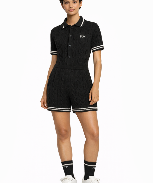 The PM Noir Heritage Cable Playsuit