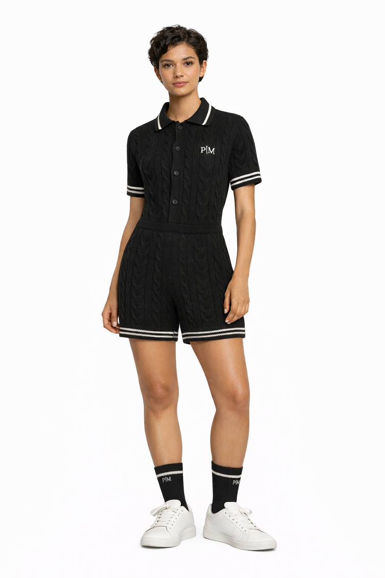The PM Noir Heritage Cable Playsuit