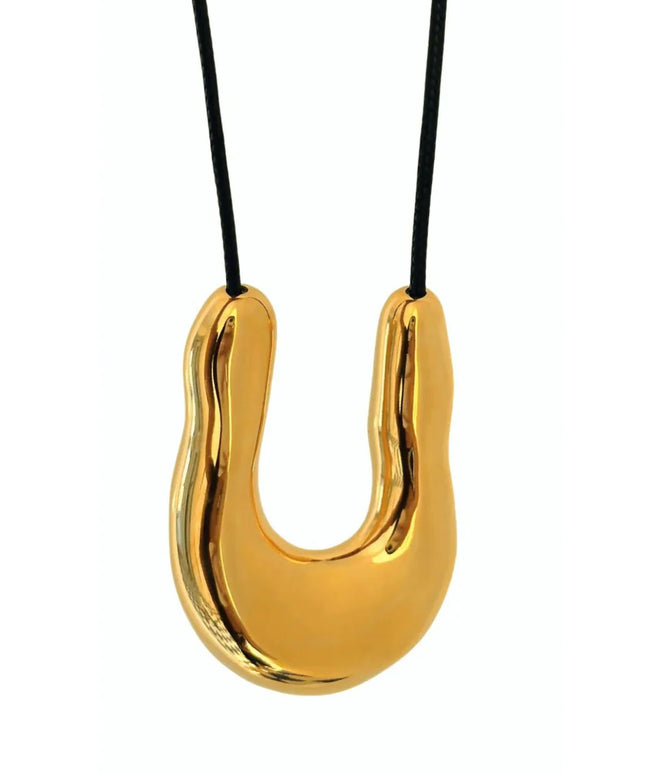 CELESTIAL EMBRACE PENDANT - NECKLACE In Solid Non-Tarnish Stainless Steel With 18K Gold-Plate