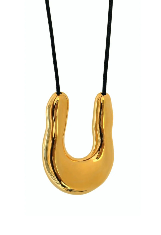 CELESTIAL EMBRACE PENDANT - NECKLACE In Solid Non-Tarnish Stainless Steel With 18K Gold-Plate