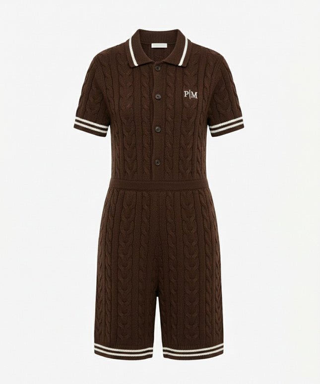 The PM Espresso Heritage Cable Romper